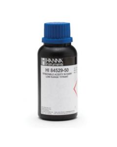 Titrant niskog raspona za kiselinu koja se može titrirati u mliječnom mini titratoru - HI84529-50