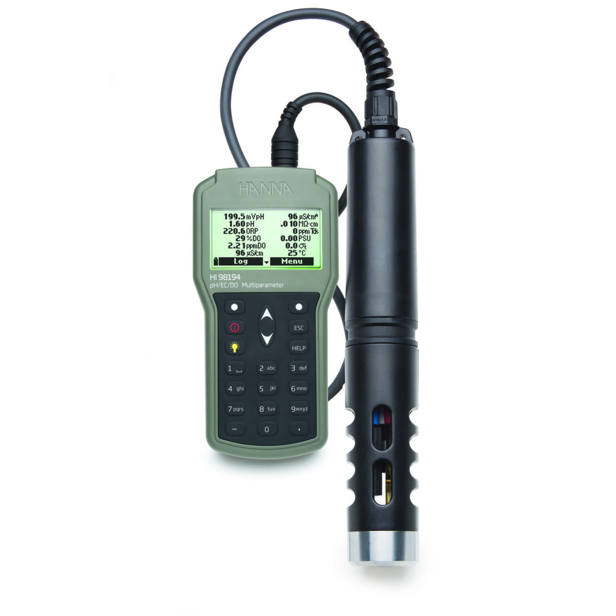 Multiparametar pH / ORP / EC / TDS / Salinitet / DO / Tlak / Temperaturni vodootporni mjerač - HI98194