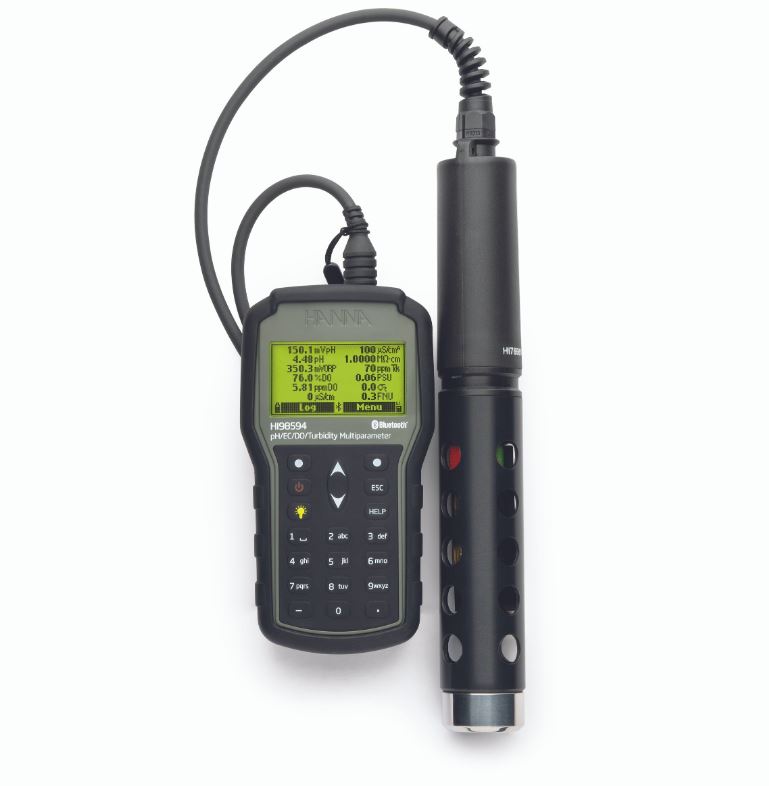 Prijenosni multiparametarski mjerač za pH/EC/Mutnoću/OPDO® s Bluetooth®-om - HI98594